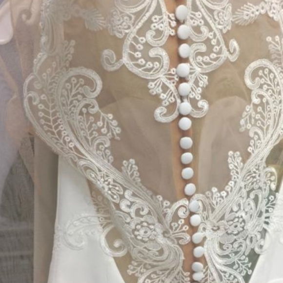 Gorgeous Wedding Gown, NEW, never worn, stored in garment bag! - Picture 5 of 16